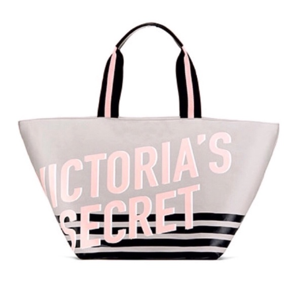 Victoria's Secret Handbags - Victoria’s Secret Large Logo Canvas Tote